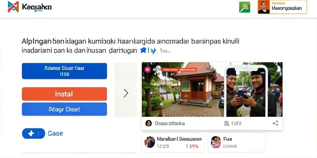 Screenshot menunjukkan tampilan antarmuka yang menarik.